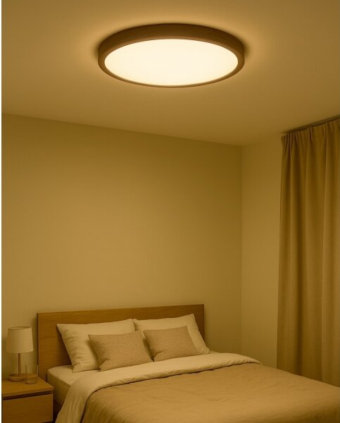 LED Stropní svítidlo LED/32W/230V 3000/4000/6500K pr. 40 cm hnědá