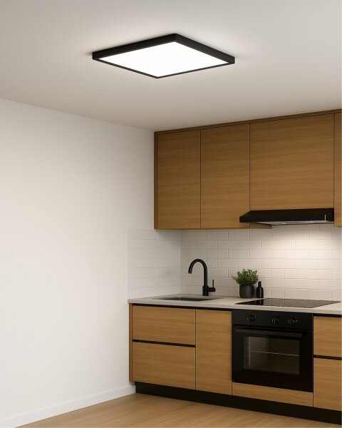 LED Stropní svítidlo LED/32W/230V 3000/4000/6500K 40x40 cm černá