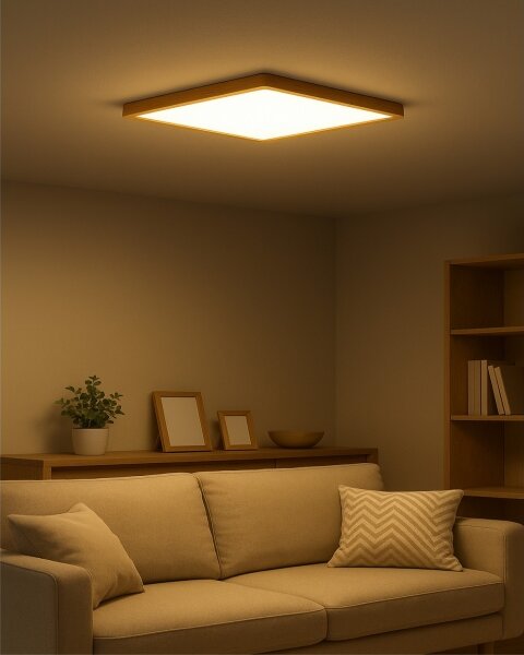 LED Stropní svítidlo LED/40W/230V 3000/4000/6500K 50x50 cm béžová