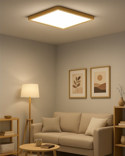 LED Stropní svítidlo LED/40W/230V 3000/4000/6500K 50x50 cm béžová