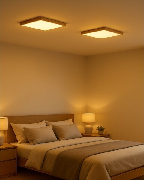 LED Stropní svítidlo LED/24W/230V 3000/4000/6500K 30x30 cm béžová