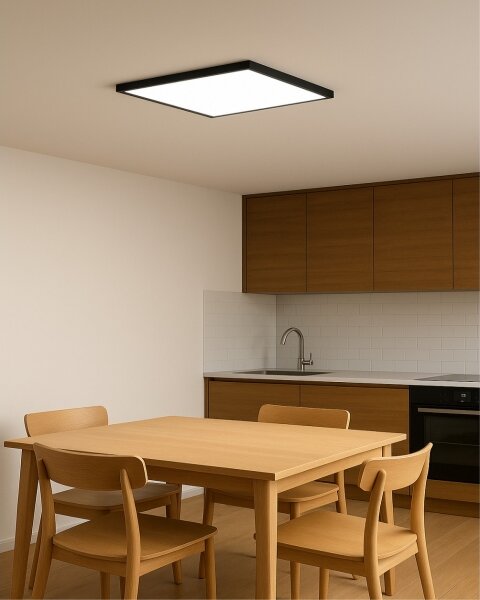 LED Stropní svítidlo LED/40W/230V 3000/4000/6500K 50x50 cm černá
