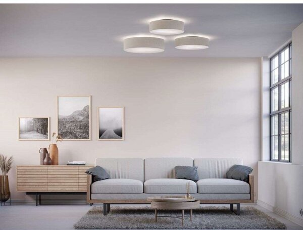 Stropní Lampa Belid, stmívatelné, Bílá, Obývací pokoj, Tkanina / Textil