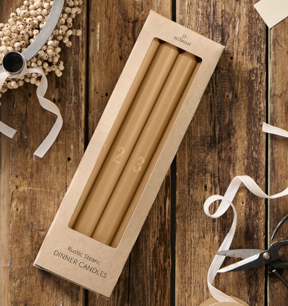 Adventní svíčky 1-4 Honey – set 4 ks