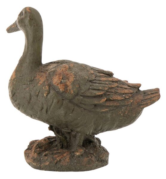 Zelená antik venkovní dekorace kachna Antiqou - 35*18*36 cm - J-Line by Jolipa