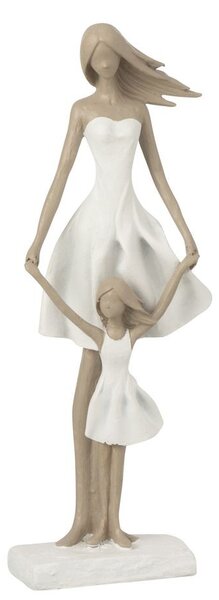 Dekorativní figurka Matka a dcera - 15*10*45 cm - J-Line by Jolipa