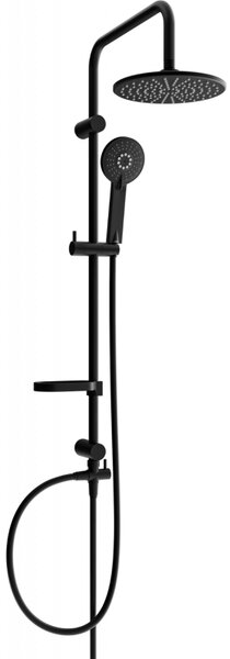 Mexen sprchový set X40 s horní hlavicí 22 cm, černá, 7984040091-70