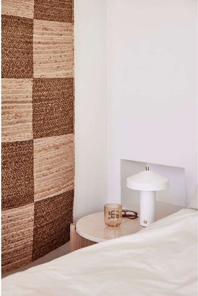 Stolní lampa OYOY Living Design, stmívatelné, Bílá, Obývací pokoj, Kov