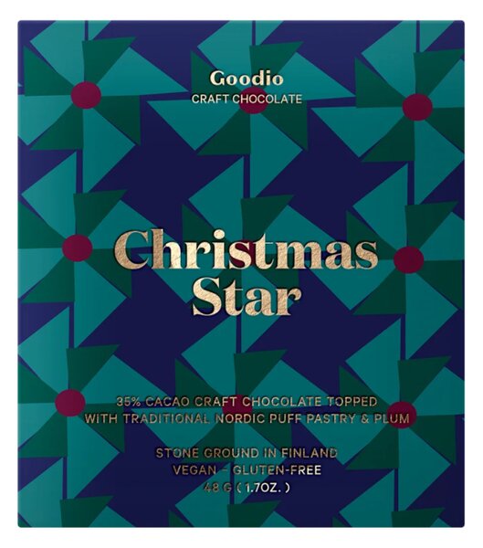 Goodio Bio čokoláda Christmas Star / bean-to-bar