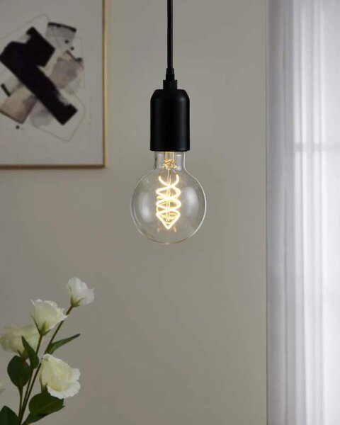 Eglo 110316 Retro Spiral Bulb - LED retro dekorativní žárovka E27, 7,3W, 2700K, G80 (LED žárovka s teplou barvou světla 2700K)