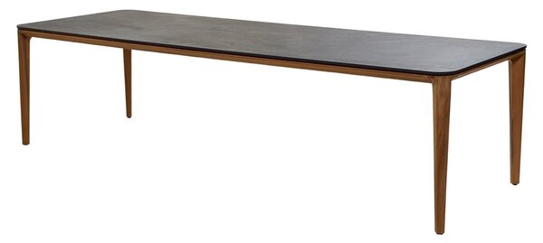 Cane-line Jídelní venkovní stůl Aspect, Cane-line, 280x100x74 cm, tám teak, deska keramika dekor fossil black