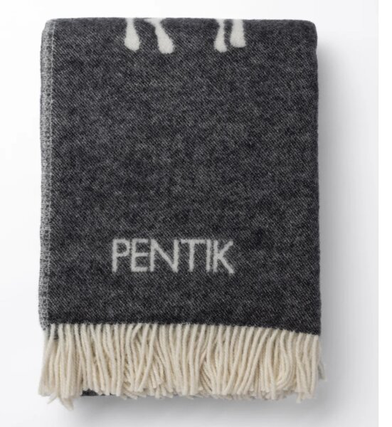 Pentik Vlněná deka Saaga 130x170, černá