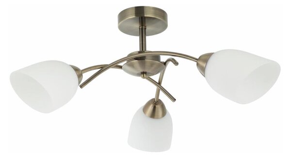 Přisazený lustr DONNA 3xE27/60W/230V patina