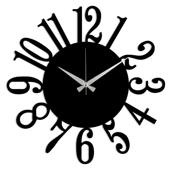 ASIR Nástěnné hodiny kov VELKÁ ČÍSLA 48 x 48 cm