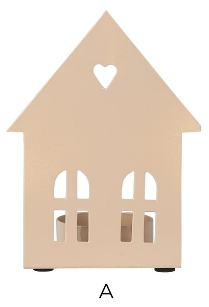 Kovový svícen na čajovou svíčku House Fasade B