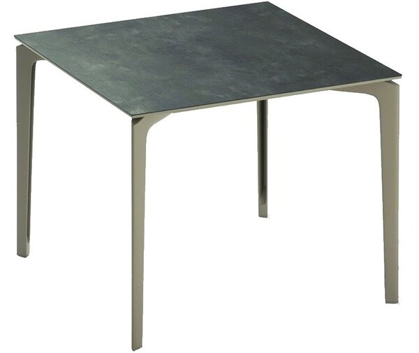 Fast Jídelní stůl Allsize, Fast, čtvercový 91x91x74 cm, rám hliník barva dle vzorníku, deska keramika kat. R1 barva dle vzorníku