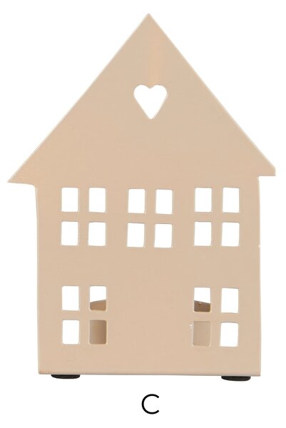 Kovový svícen na čajovou svíčku House Fasade B