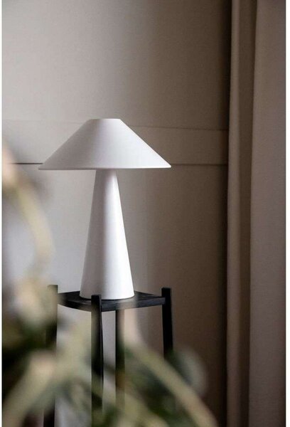 Stolní lampa Globen Lighting, Bílá, Obývací pokoj, Kov