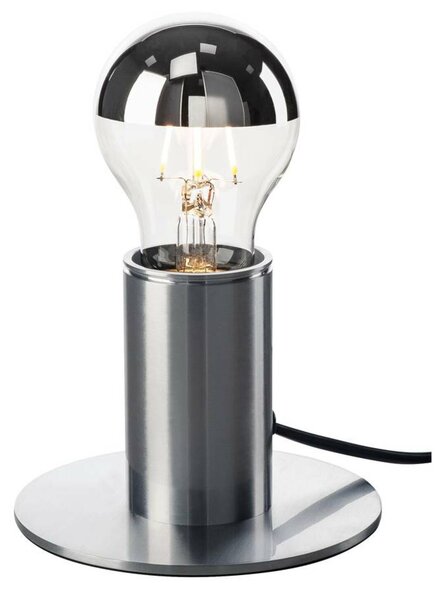 BIG WHITE SLV Vnitřní stolní lampa FITU TL kartáčovaný Al, E27, max. 10W 1001678