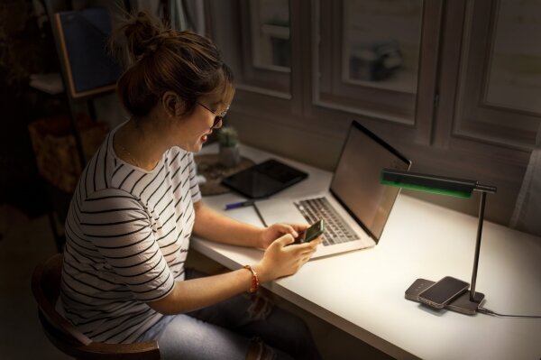 Osram - LED Stmívatelná stolní lampa OFFICE LINE LED/19W/230V černá
