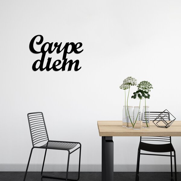 ASIR Nástěnná dekorace kov CARPE DIEM 50 x 38 cm