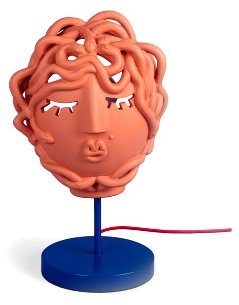 Stolní lampa SELETTI, Oranžová, Obývací pokoj, Kámen