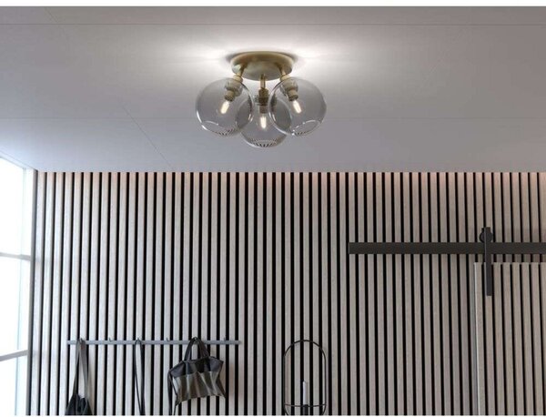 Stropní Lampa Belid, Modrá, Obývací pokoj, Sklo