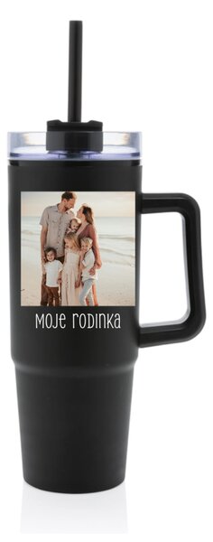Personalizovaná termoska s průhledným víčkem s fotografií