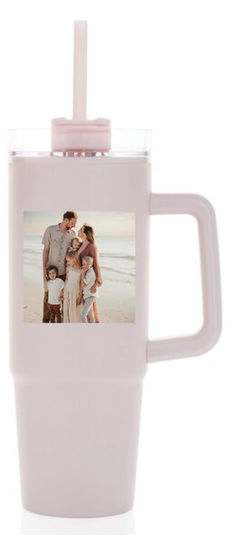 Personalizovaná termoska s průhledným víčkem s fotografií