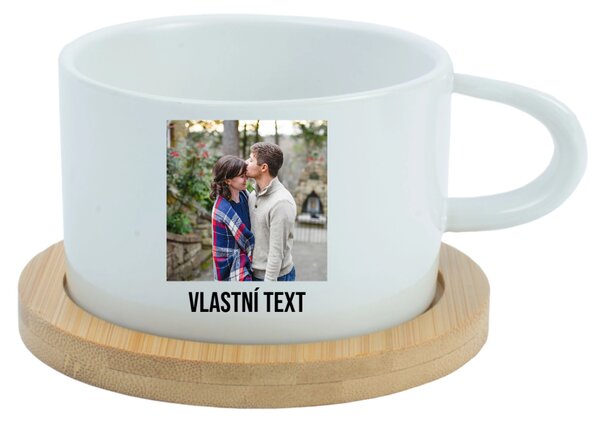 Personalizovaný keramický hrníček Makronka s fotografií