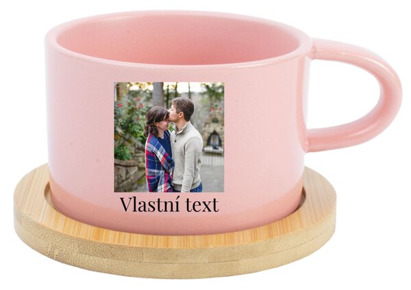Personalizovaný keramický hrníček Makronka s fotografií