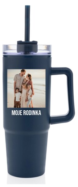 Personalizovaná termoska s průhledným víčkem s fotografií