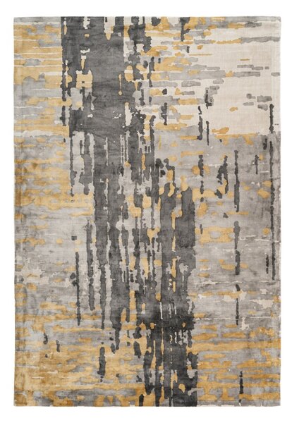 Kayoom Kusový koberec Sinai 225 Šedá / Modrá / Zlatá Rozměr koberce: 80 x 150 cm