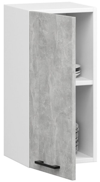 Kuchyňská skříňka OLIVIA W30 H580 - bílá/beton