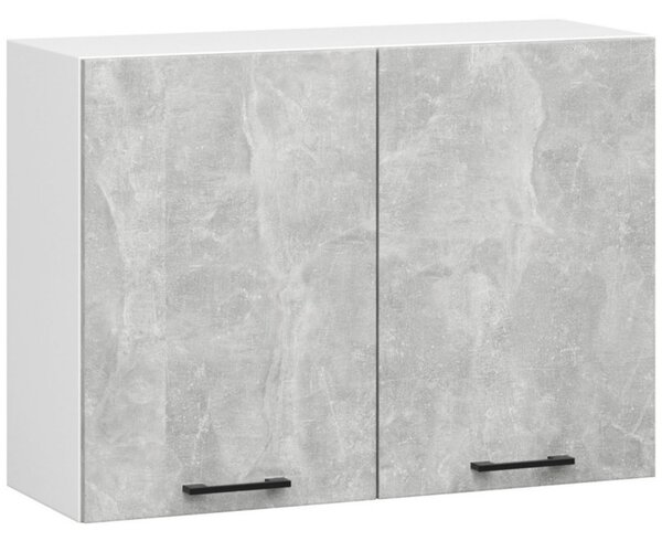 Kuchyňská skřnka OLIVIA W80 H580 - bílá/beton