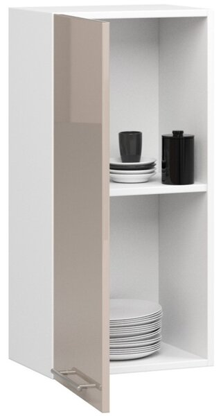 Kuchyňská skříňka OLIVIA W40 H720 - bílá/cappuccino lesk