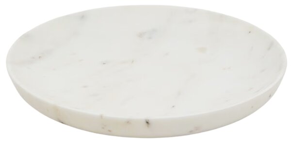 Bílý mramorový servírovací talíř Kave Home Ecin 30 cm