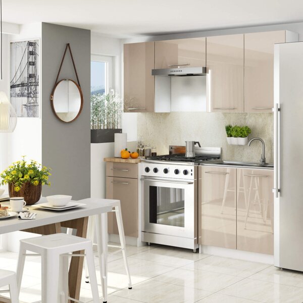 Kuchyňská skříňka OLIVIA W60 H720 - bílá/cappuccino lesk
