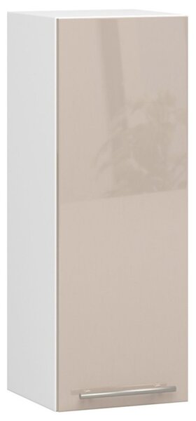 Kuchyňská skříňka OLIVIA W30 H720 - bílá/cappuccino lesk