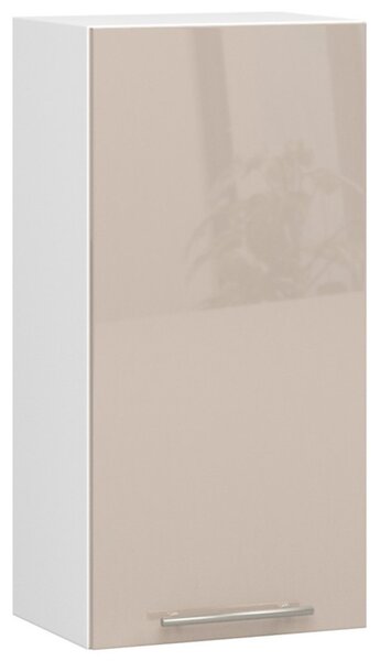 Kuchyňská skříňka OLIVIA W40 H720 - bílá/cappuccino lesk