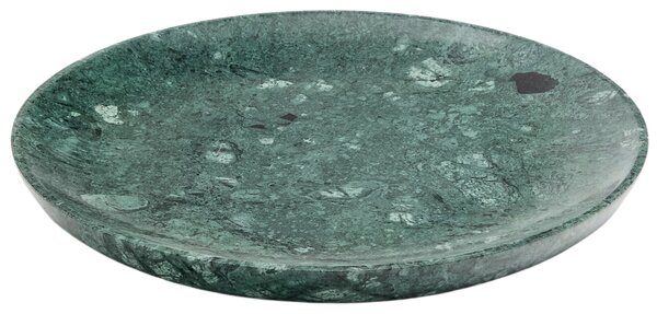 Zelený mramorový servírovací talíř Kave Home Ecin 30 cm
