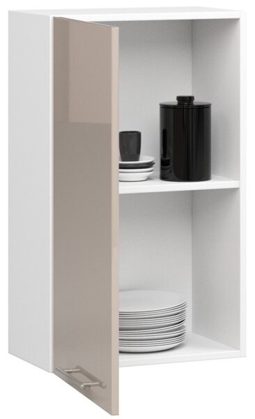 Kuchyňská skříňka OLIVIA W50 H720 - bílá/cappuccino lesk