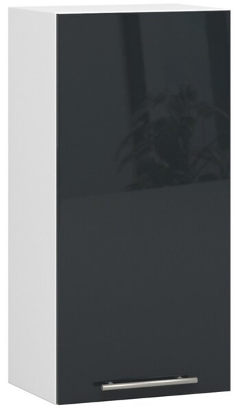 Kuchyňská skříňka OLIVIA W40 H720 - bílá/grafit lesk