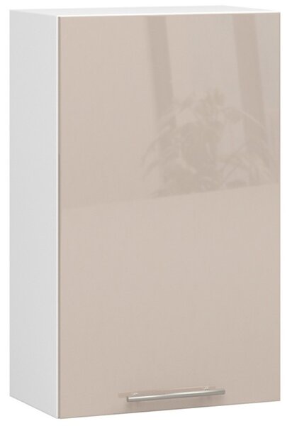 Kuchyňská skříňka OLIVIA W50 H720 - bílá/cappuccino lesk