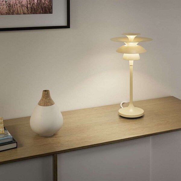 Stolní lampa Belid, Béžová, Obývací pokoj, Kov