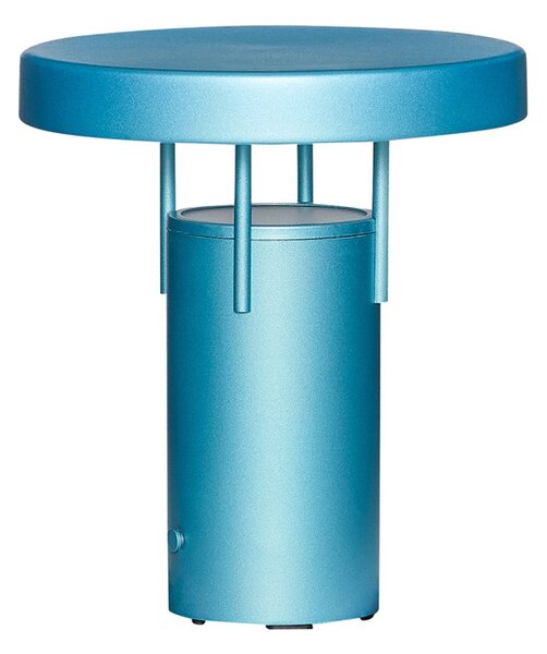 Stolní lampa Hübsch, Modrá, Obývací pokoj, Hliník