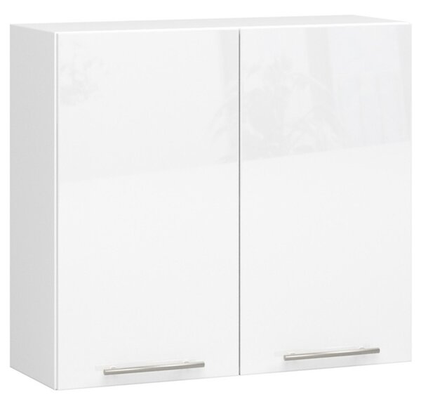 Kuchyňská skříňka OLIVIA W80 H720 - bílá/bílý lesk