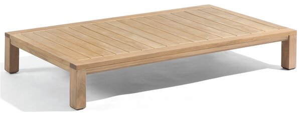 Diphano Teakový konferenční stůl nižší Natural, Diphano, obdélníkový 130x75x20 cm, rám teak, deska teak