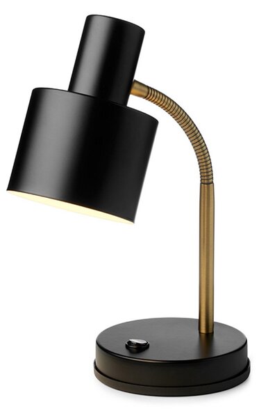 Stolní lampa Halo Design, Černá, Obývací pokoj, Kov