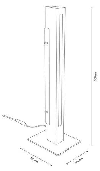 Deko-Light stolní lampa MADERA 220-240V AC/50-60Hz 7,00 W 3000 K 560 lm 40 černá 346044